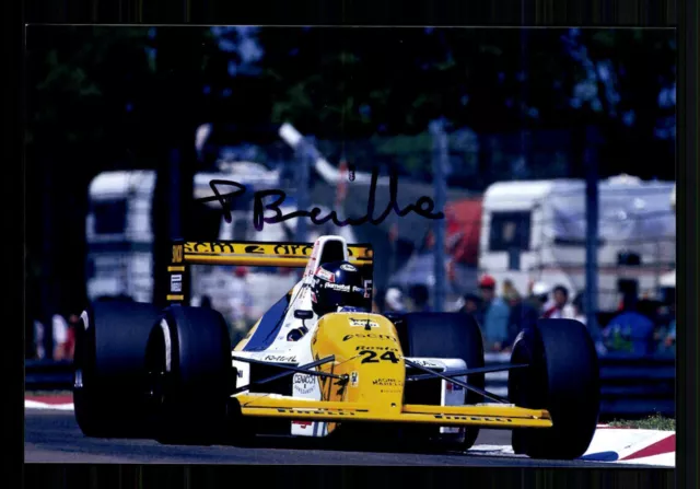 Paolo Barilla Formula 1 1989-1990 Photo Original Signed + G 40518