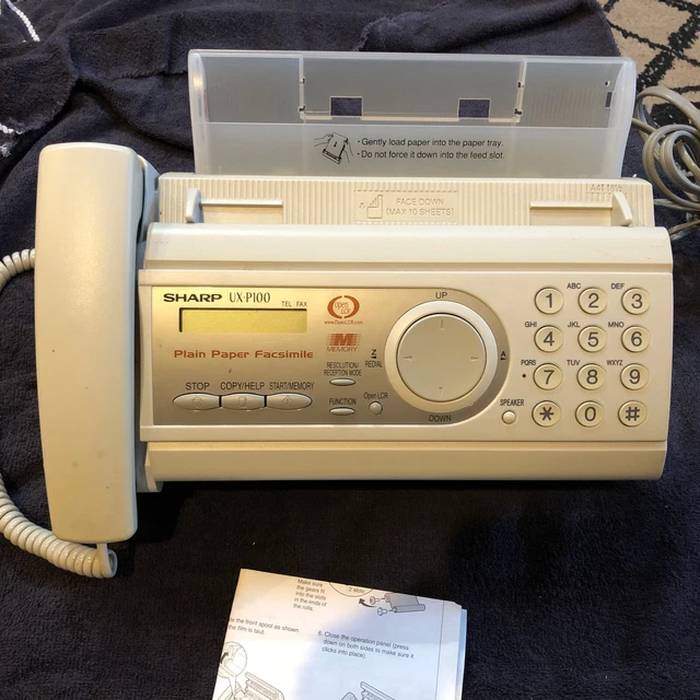 Sharp UX-P100 Plain Paper Fax Machine Copier Facsimile