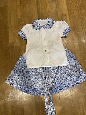Patricia Smith age 8 blue floral skirt and top
