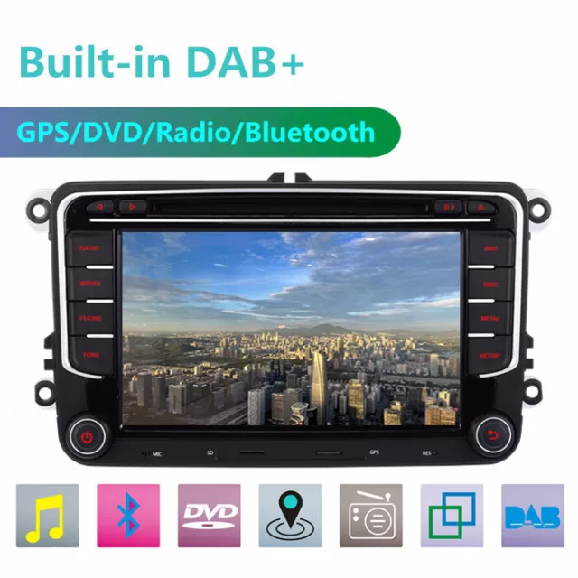 Car Radio Stereo for VW Transporter T5 Golf Mk5/6 Polo DVD Sat Nav GPS DAB+ BT