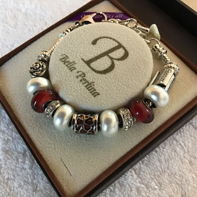 Bella Perlina Bracelet Red, worn once