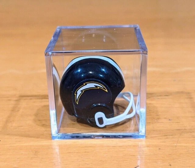 OPI NFL SAN DIEGO CHARGERS VTG NFL Mini Gumball Football Helmet & Display Box!