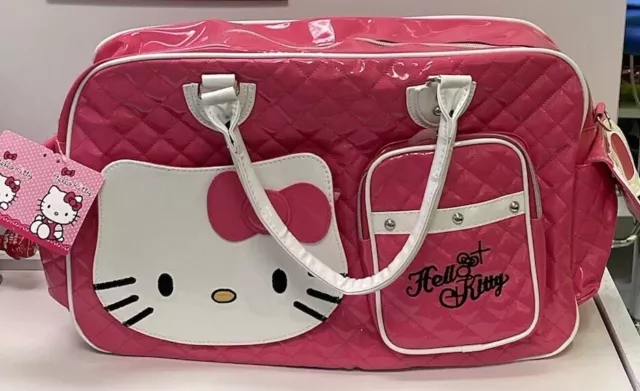 Hello kitty Crossbody bag women sanrio Red With Bow NEW Leather Hand Bag XL