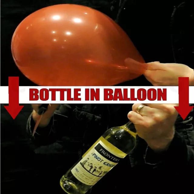 Appearing Bottle From In Balloon Magic Trick Wine Champagne Coke Holdout Holder