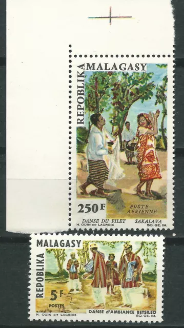 MAdagascar Malagasy Scott # 386/C83 ** MNH Set. Dancer