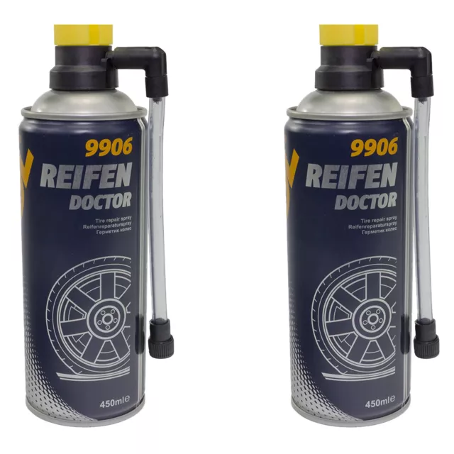 Reifen Doktor Panne Spray Reifendicht Pannenhilfe Mannol 900 ml Pilot Reparatur 3