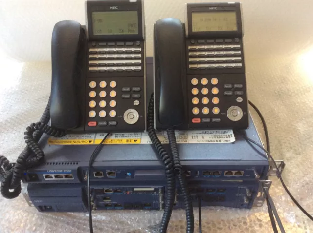 NEC V8100/SV8300 Telephone System CHS2U-AU + 40 Handsets (DTL-24D-1A)