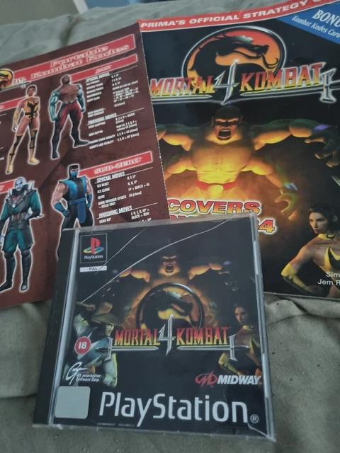 MORTAL KOMBAT 4 ps1 bundle,disc is badly scratched but is tested and ...