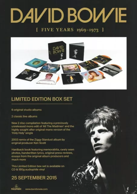 即日発送 デヴィッドボウイ ファイヴイヤーズ DAVIDBOWIE FIVE YEARS