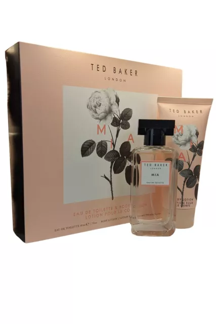 Ted Baker Mia Édition Spray 50ml Corps Lotion 100ml Floral Femmes Parfum Set 2