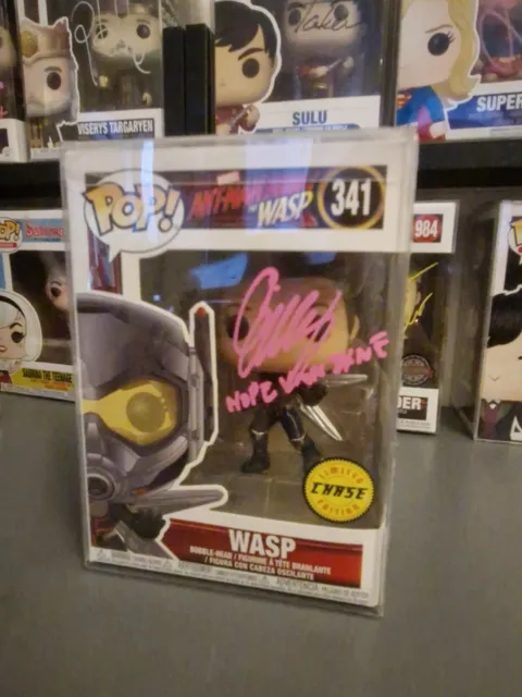 Signed By Evangeline Lily! Funko Pop Antman And Wasp 341 Chase With Coa