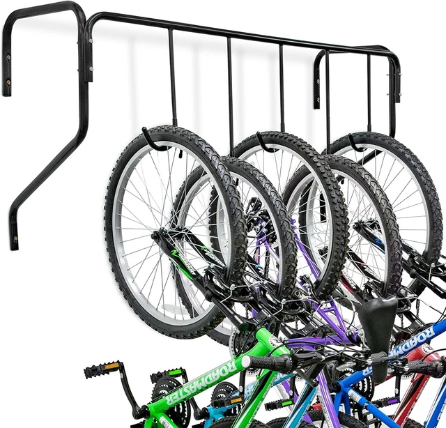 RaxGo Garage Bike Rack Wall Mount Bicycle Storage Hanger w/5 Adjustable Hooks