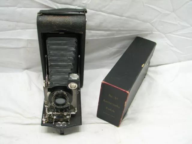 Early Kodak Autographic No. 3A-122 Folding Camera w/Box A