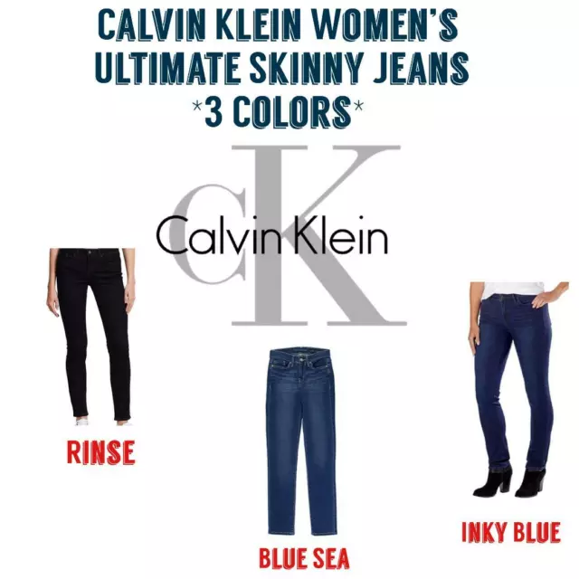 CALVIN KLEIN Women's Ultimate Skinny Jeans NWT FREE SHIPPING