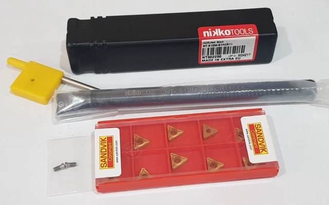 1pc NT-S12M-STFCR11 Boring Bar NIKKOTOOLS + 10pcs TCMT 110208-UM 235 SANDVIK