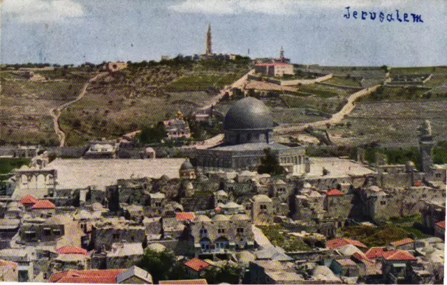 ISRAEL-JERUSALEM-La place du temple avec la Mosquée du rocher. Mont des oliviers