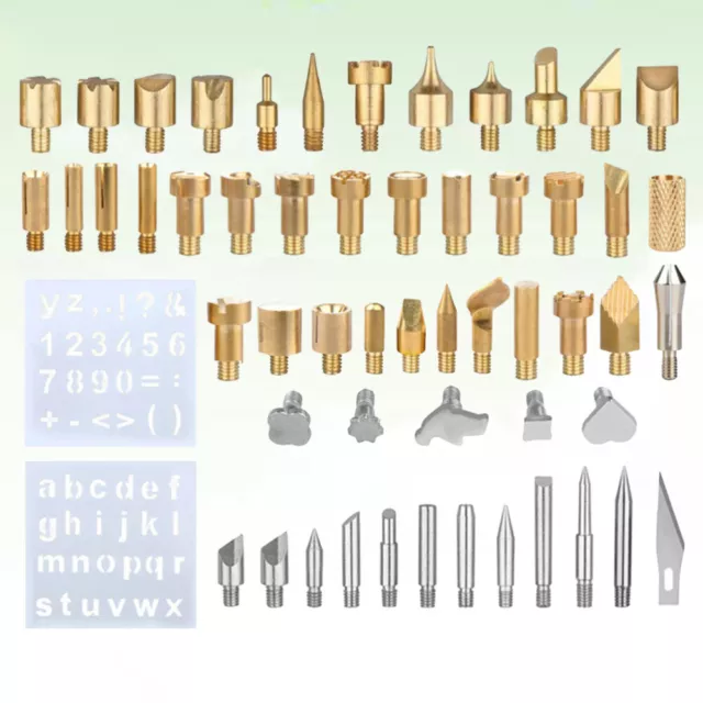 57 piezas/juego de herramientas de soldadura de plantillas para carpintería tallada en madera