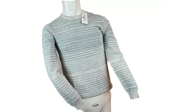 Tom Tailor Herren Rundhals Strickpullover mit Streifen - ehemalige UVP 49,99-