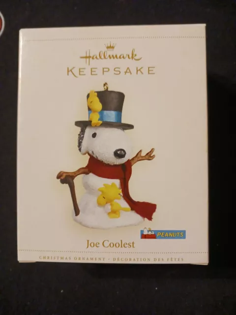 2006 Hallmark Peanuts Snoopy Joe Coolest Charlie Brown Christmas Ornament NEW