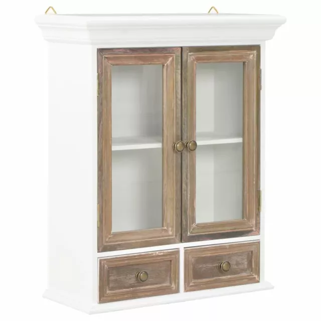 Wooden Wall Cabinet French Style Hanging Cupboard Storage Organizer Home Decor