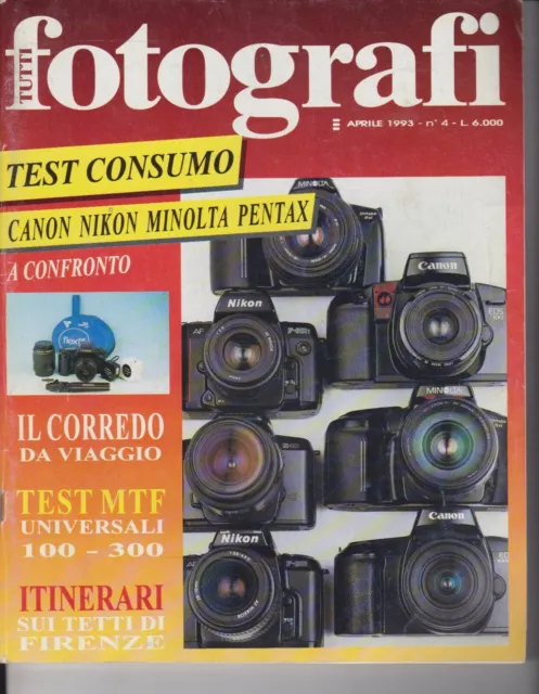 1993 04 Tutti Photographers April 1993 N.4 Canon Nikon Minolta Pentax