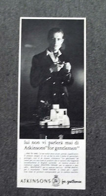 1963 Advertising Pubblicità ATKINSONS FOR GENTLEMEN H002 