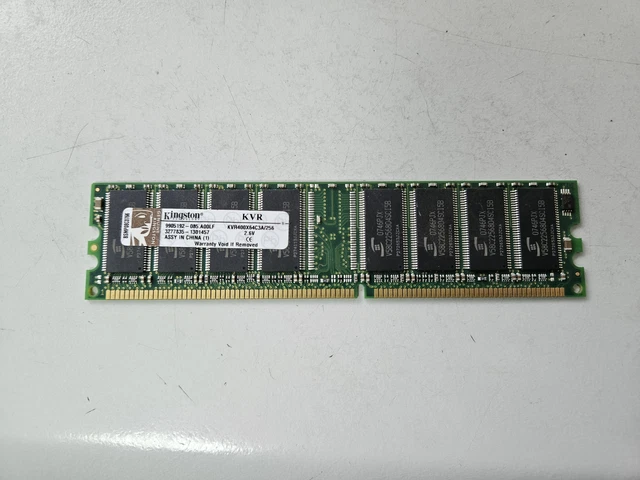 KINGSTON 256 MB DDR-400 MHz PC3200 UDIMM (KVR400X64C3A/256 9905192-085 ...