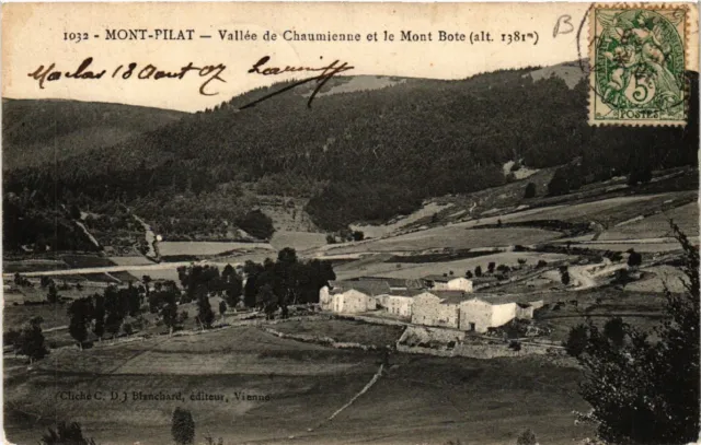 CPA MONT-PILAT - Chaumienne Valley and Mont Bote (487541)