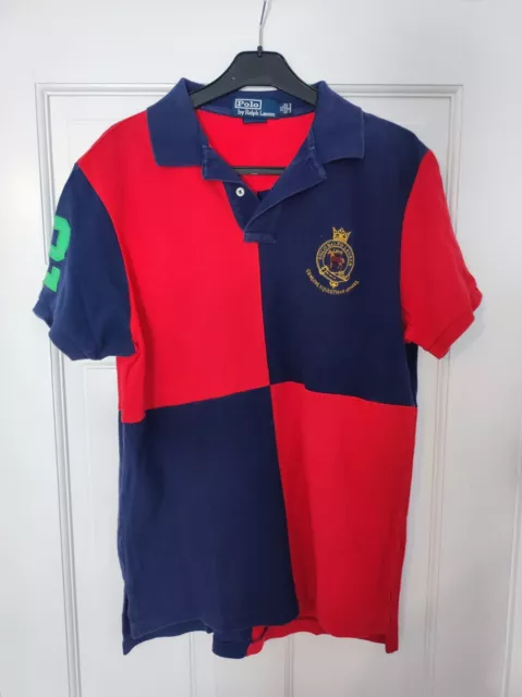 Vintage Ralph Lauren Rugby Shirt Mens Extra Large Bres Polo Equestrian Crest Top