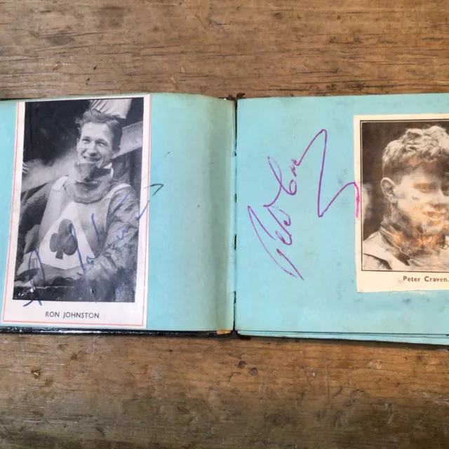 Speedway Autograph Book 100+ Signatures/Photos 1950/60’s