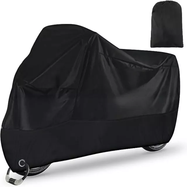 Telo Copri Moto da Esterno, XXL Impermeabile Copertura Universale Moto e Scooter