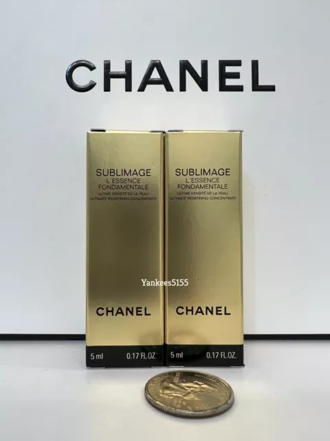 2 x Chanel Sublimage L’essence Fondamentale Concentrate Serum 5ml / 0.17oz each