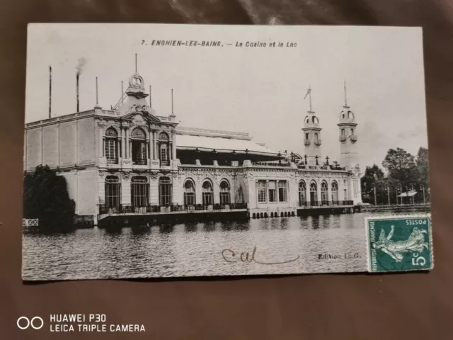 CPA - 95 - ENGHIEN LES BAINS - Le Casino et le Lac