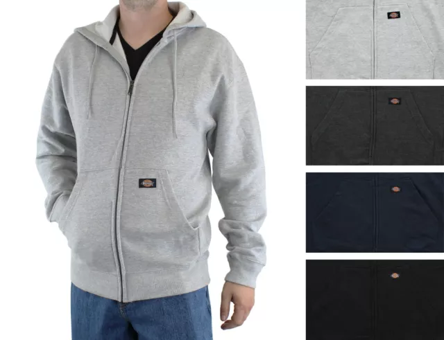 Dickies Men's Midweight Hoodie Full Zip Work Outerwear Fleece Hooded Jacket