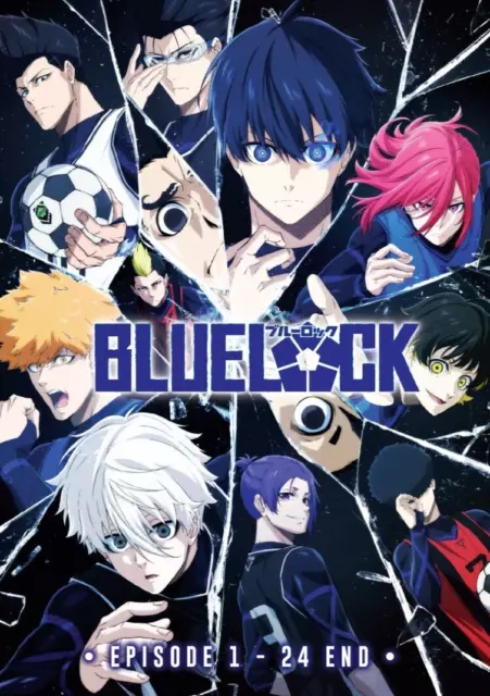 Anime DVD Blue Lock Season 1 (Vol. 1-24 End) English Dubbed All Region