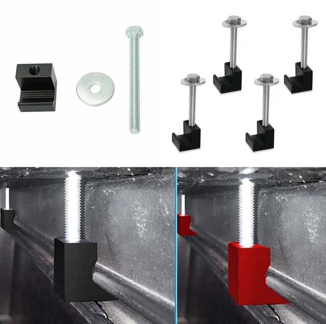 4 PCS TRUCK Tool Box Mount J Hooks Pickup Toolbox Tie Down Mounting