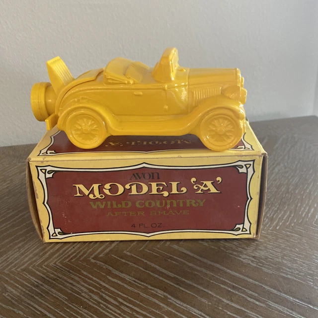 VINTAGE AVON MODEL ‘A’ Antique Car After Shave Wild Country 4oz W/Box