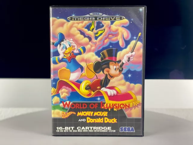 WORLD OF ILLUSION Mickey & Donald  SEGA MEGA DRIVE 16Bit (Mit OVP und Anleitung)