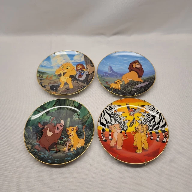DISNEY THE LION King Collector Plates Set of 4 Bradford Exchange w