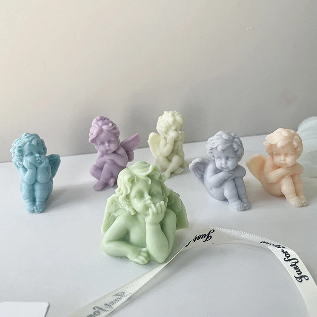 Silicone Angel Mold Silicone Molds for Candles 3D Angel Candle Making Mold UK