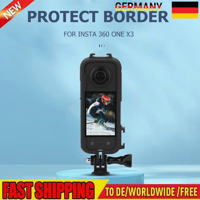 Protective Frame Case with 1/4 Adapter Camera Border Holder for Insta360 ONE X3