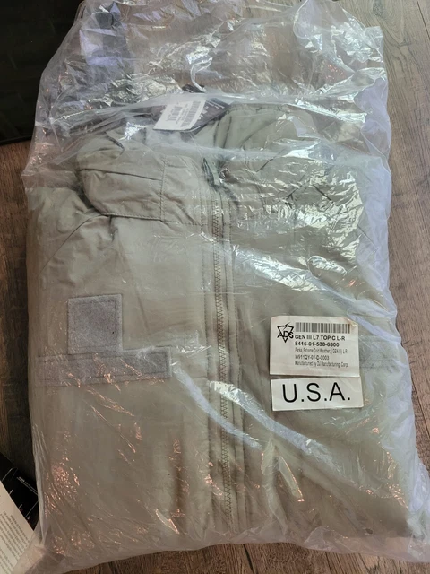 NEW Extreme Cold Weather Top Parka, ECWCS, USGI, GEN III Level 7, LR, L/R, 6300