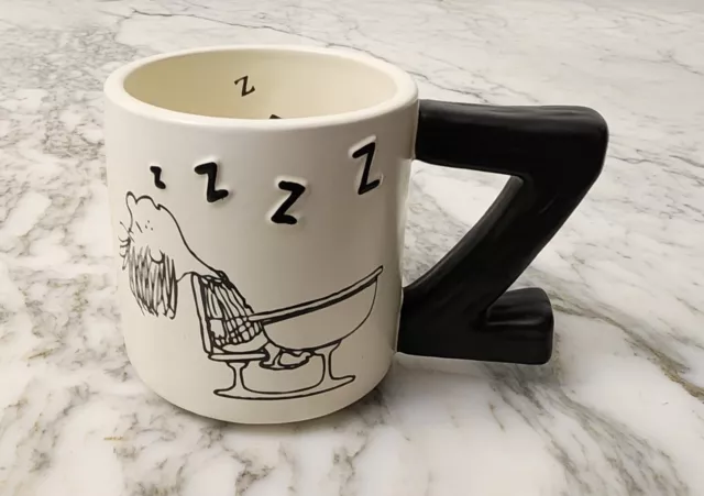 Hallmark Peanuts Peppermint Patty Sleeping Desk Z Handle 3D Coffee Mug 16 OZ