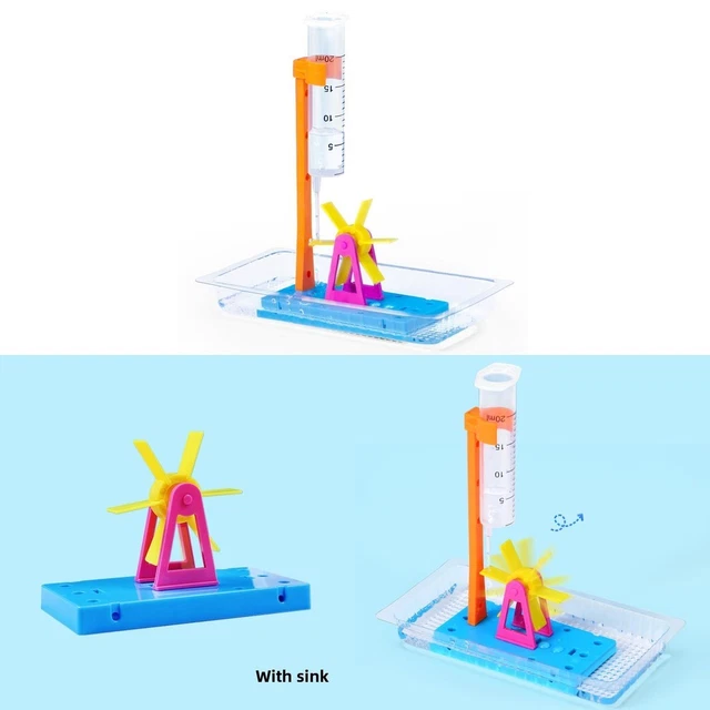 PHYSICS SCIENCE EXPERIMENT Water Wheel Kit For Kids Educational Stem ...