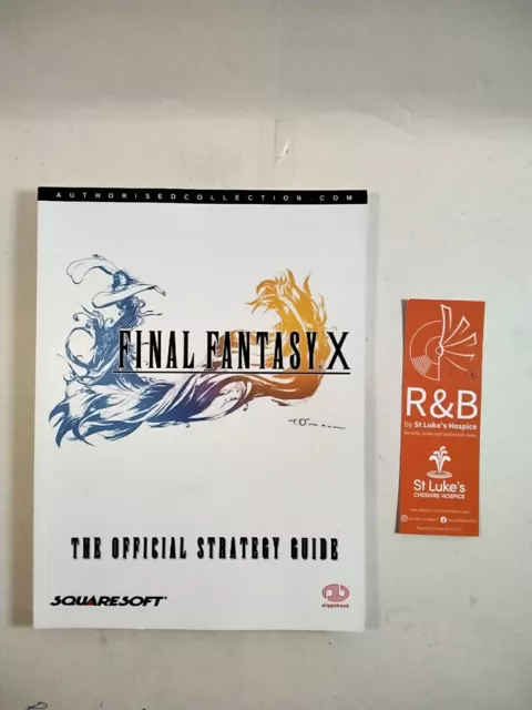 Final Fantasy X 10 Official Strategy Guide Book PS2 PlayStation 2 Piggyback