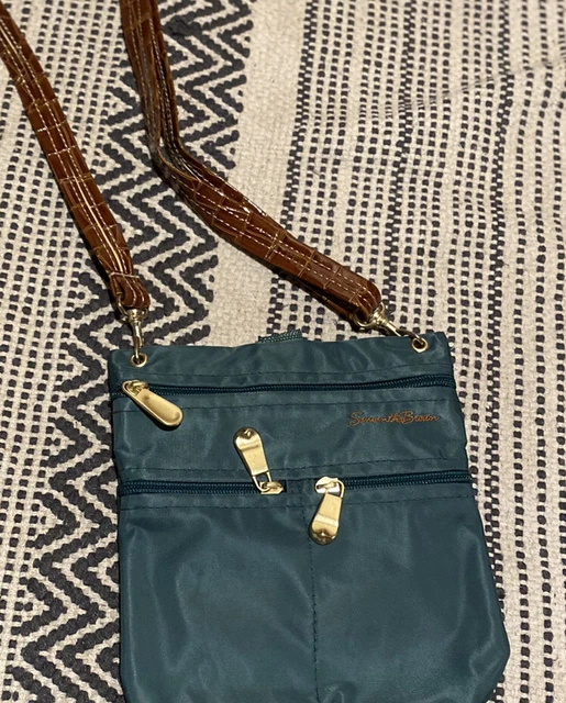 Samantha Brown Crossbody Bag Travel or Everyday Green  Strap