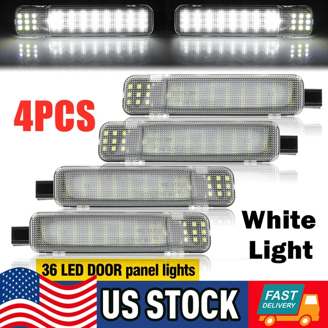 AUXITO 4PCS LED Door Courtesy Lights For Chevy Silverado, Suburban, Tahoe, GMC Sierra, Yukon