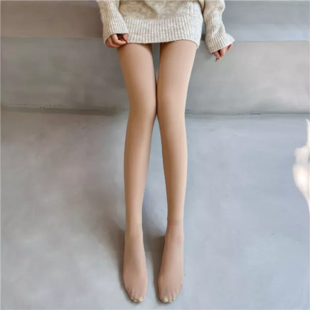 Skin Color Thermal Pantyhose Bare Leg Artifact Women Stockings Winter Pantyhose