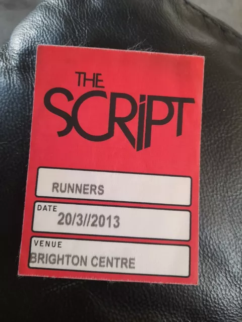 The Script Backstage Pass Uk Tour 2013 Concert Memorabilia Gig