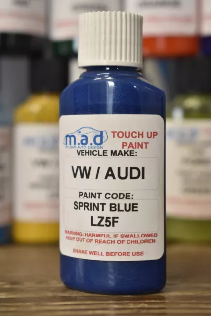 M.a.d Audi Sprint Blue Lz5F Paint Touch Up Kit 30Ml A1 A3 A4 A5 A6 Tt Q3 Q5 Q7